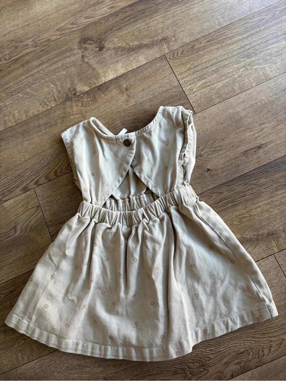 Kids Rylee + Cru Cream Floral Pocket Cotton Dress